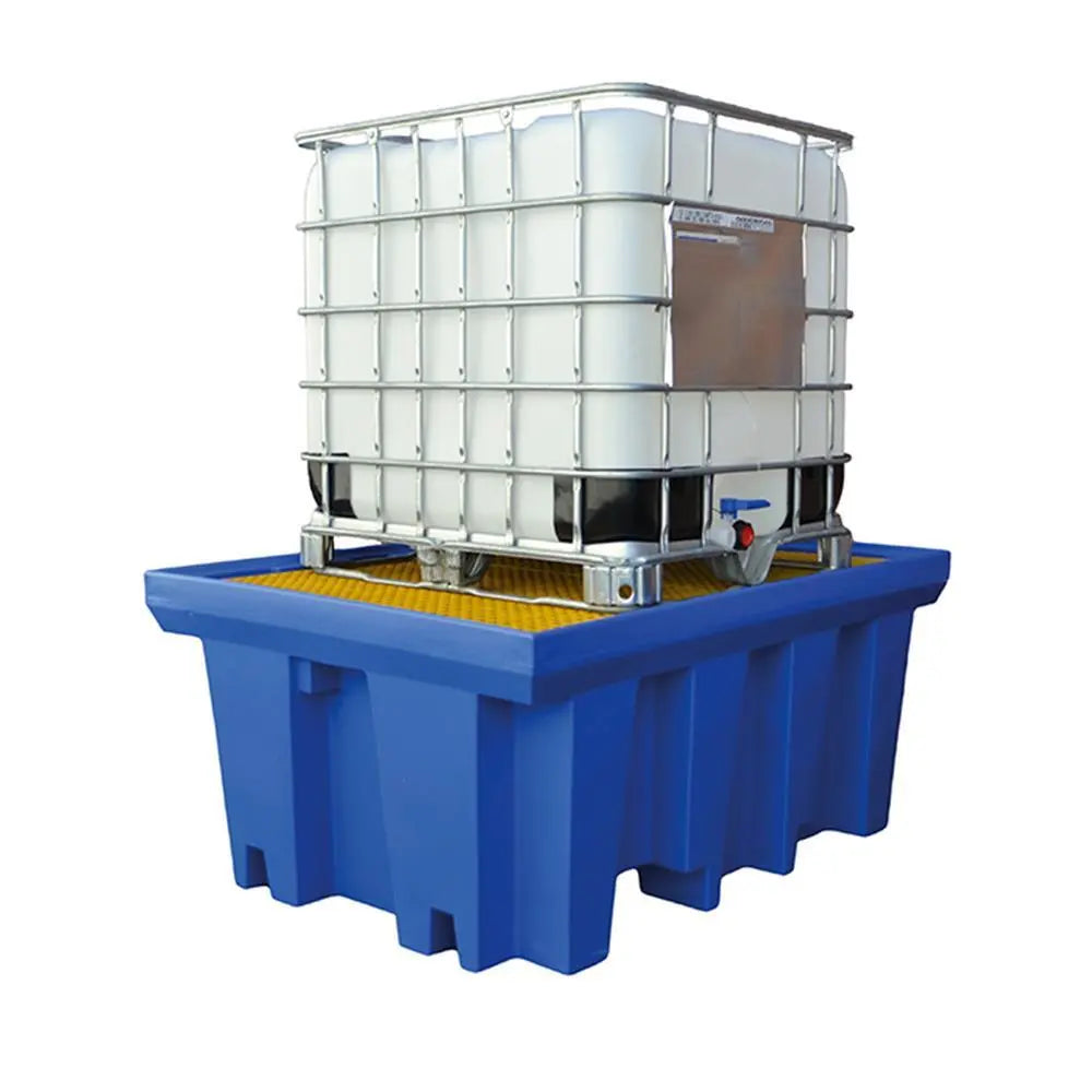 Heavy Duty Poly Single IBC Bunded Spill Pallet Exoguard