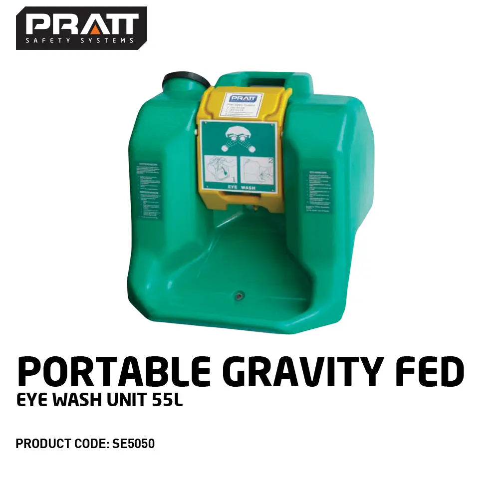 Pratt™ Portable Gravity Fed Eye Wash Unit. 55L Pratt Safety