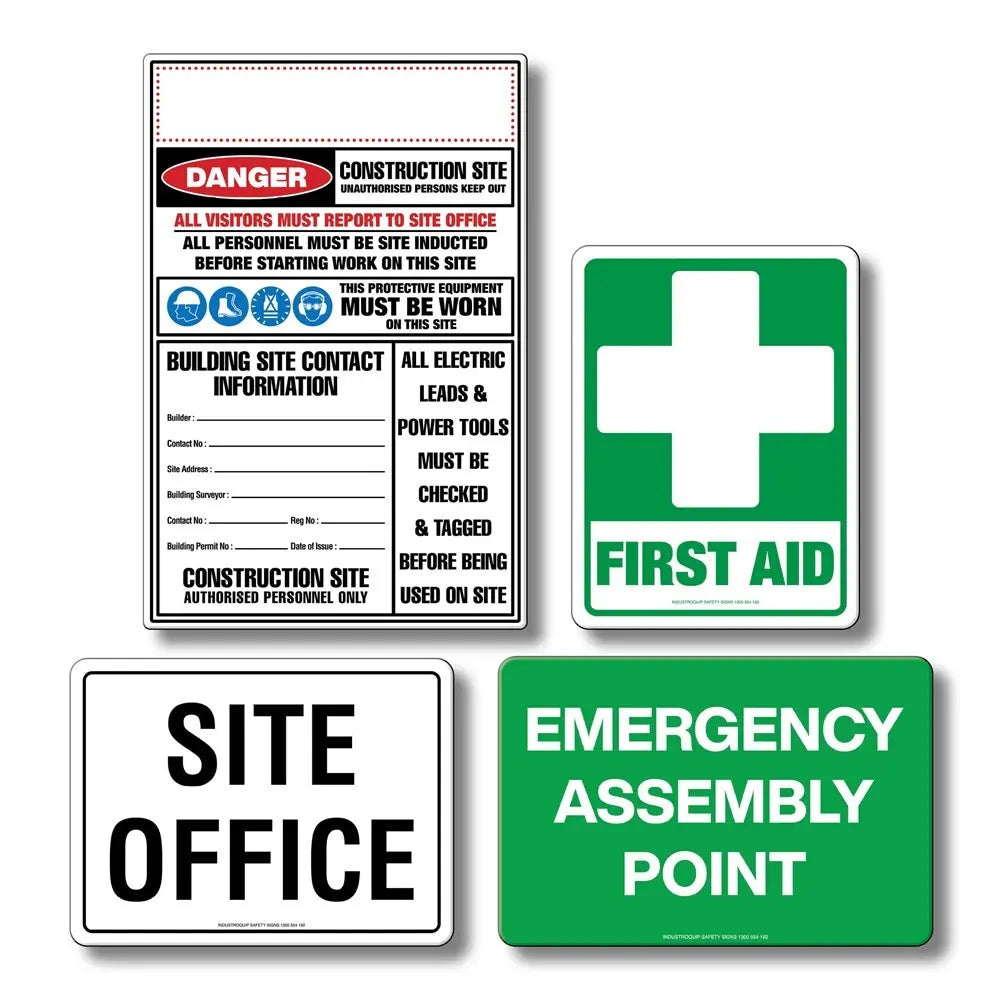 Construction Site Safety Sign Pack Industroquip