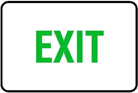 Notice Sign - Exit Industroquip