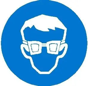 Eye Protection Mandatory Decal - 100mm Industroquip