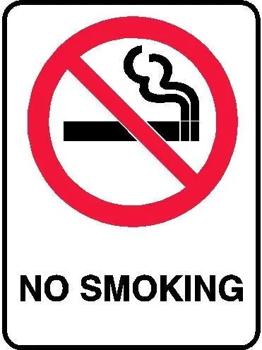 Prohibition Sign - No Smoking Industroquip