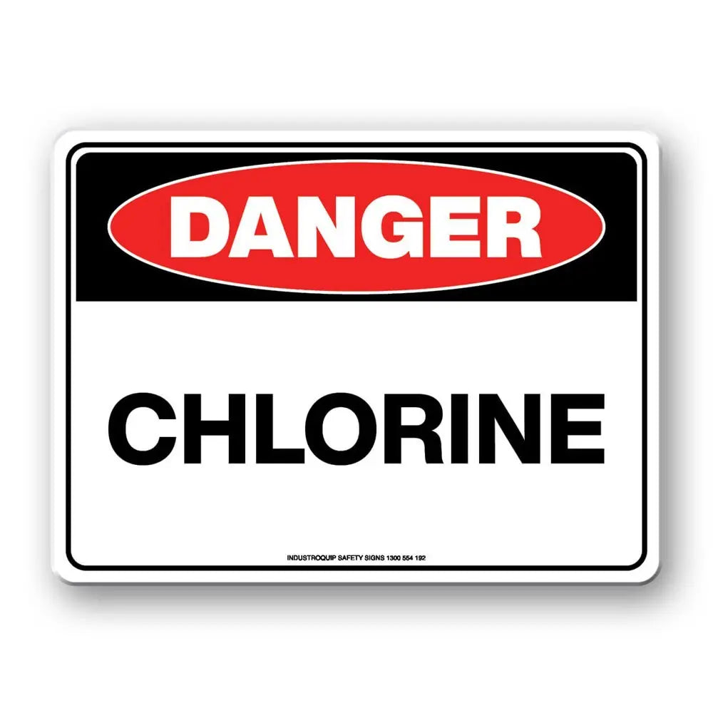 Danger Sign - Chlorine Industroquip