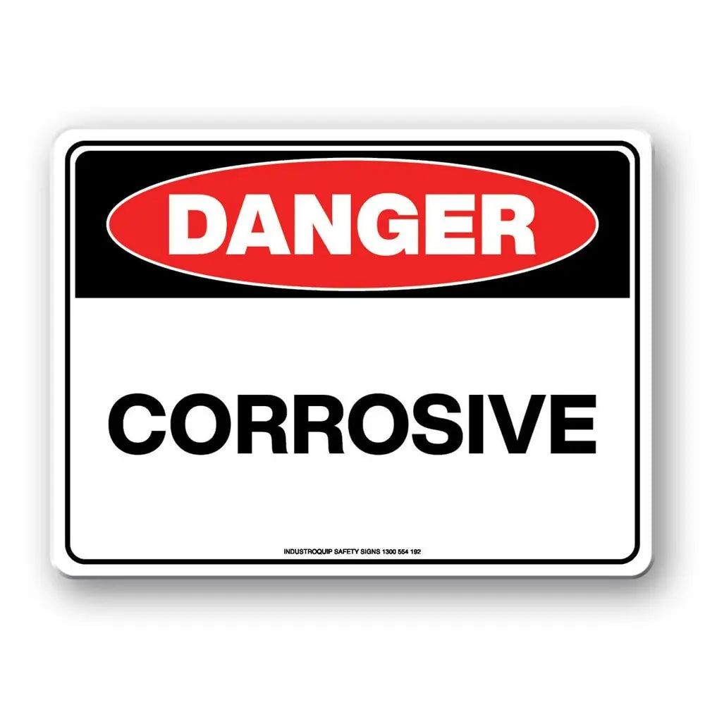 Danger Sign - Corrosive Industroquip
