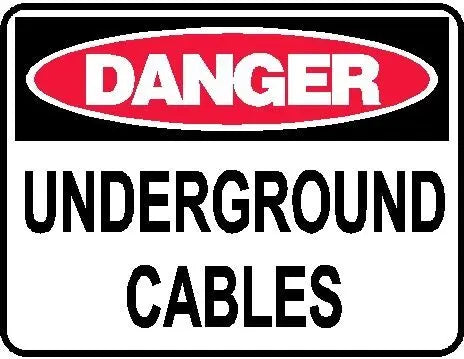 Danger Sign - Underground Cables Industroquip