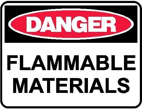Danger Sign - Flammable Materials Industroquip