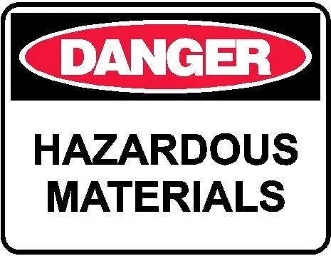 Danger Sign - Hazardous Materials Industroquip