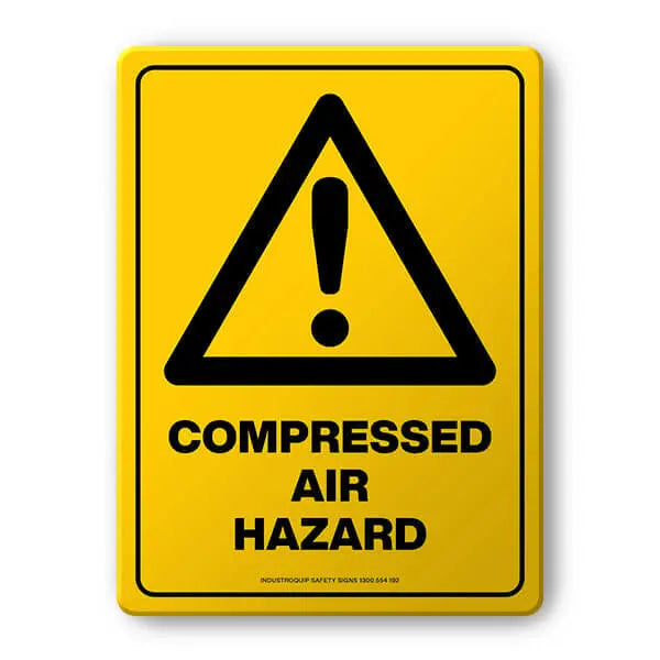 Hazard Sign - Compressed Air Hazard Industroquip