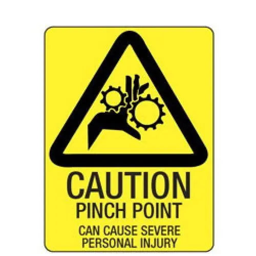 Hazard Sign - Pinch Point Industroquip