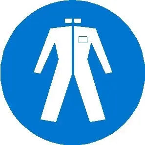 Protective Clothing Mandatory Decal - 100mm Industroquip
