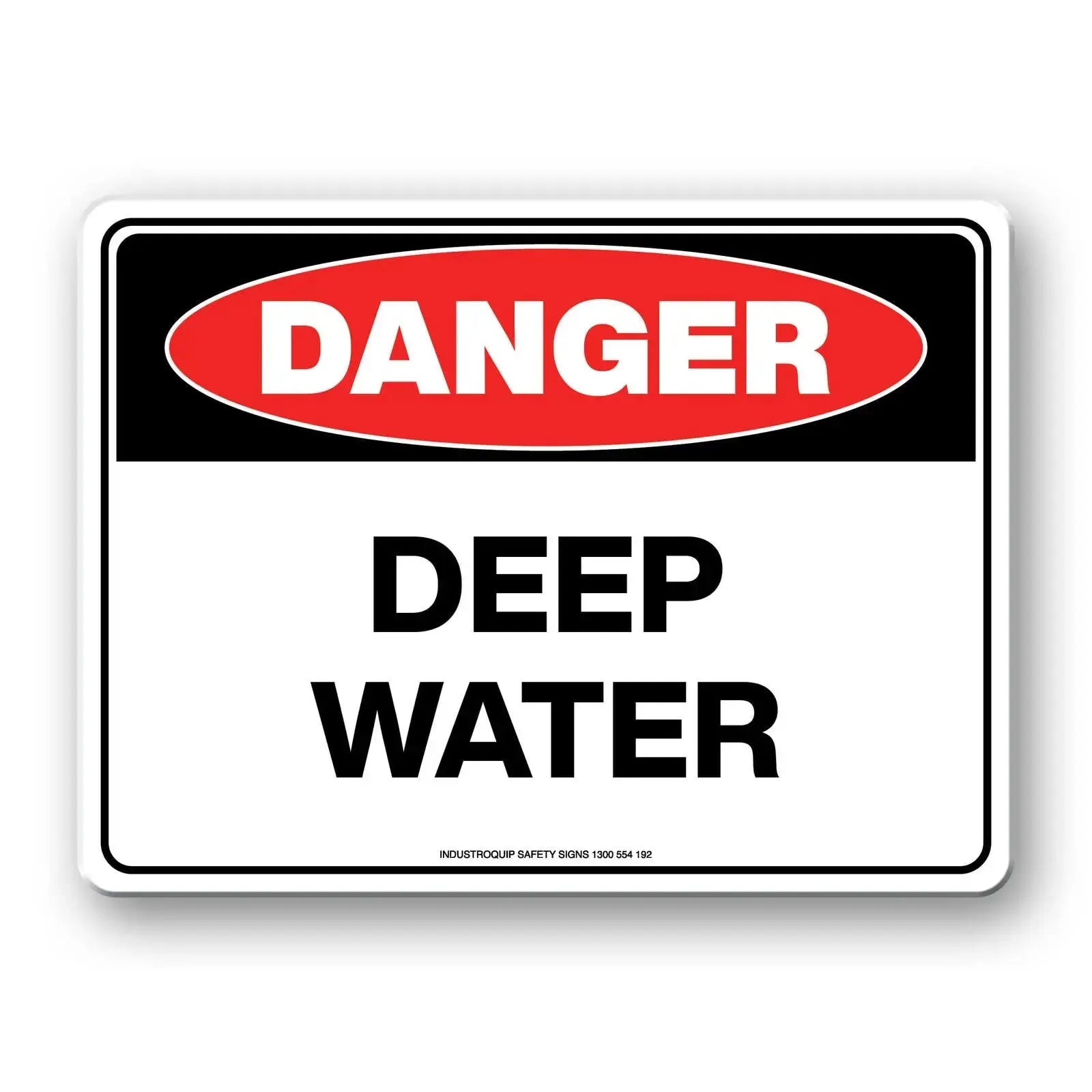 Danger Sign - Deep Water | AS/NZS 1319 Safety Signs | Industro Australia
