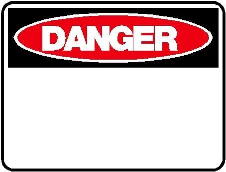 Danger Sign - Blank Industroquip