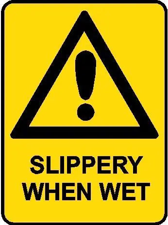 Hazard Sign - Slippery When Wet Industroquip