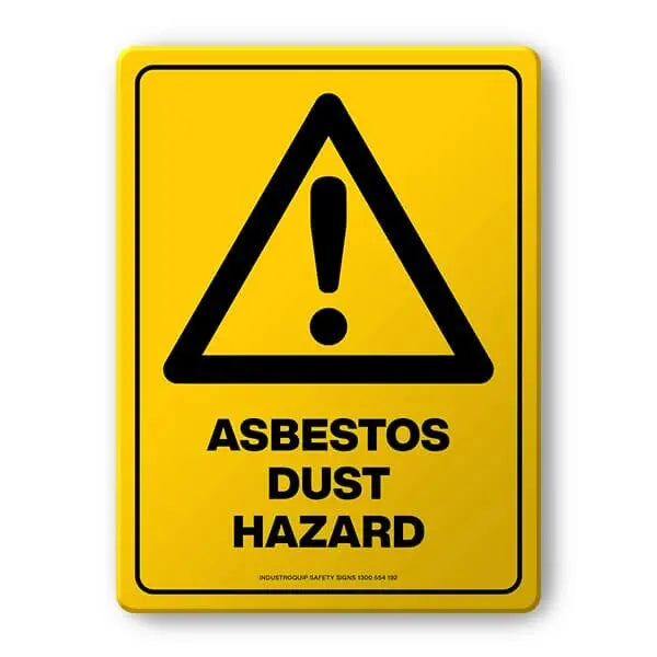 Warning Sign - Asbestos Dust Hazard Industroquip