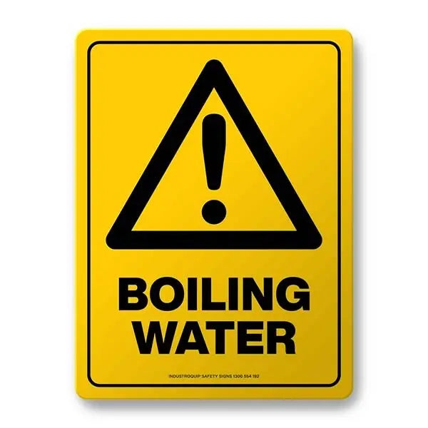 Warning Sign - Boiling Water Industroquip