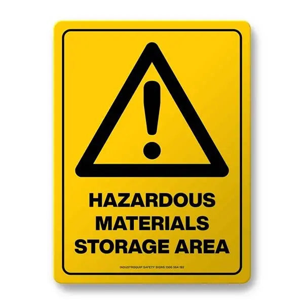 Warning Sign - Hazardous Material Storage Area Industroquip