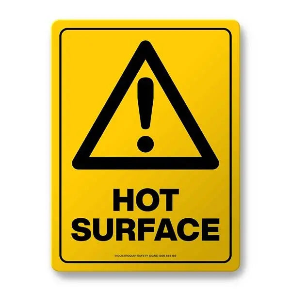 Warning Sign - Hot Surface Industroquip