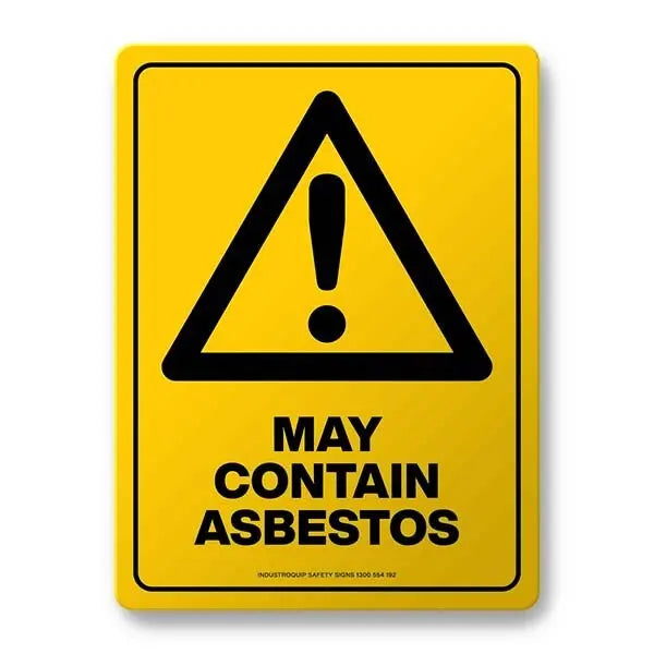 Warning Sign - May Contain Asbestos Industroquip
