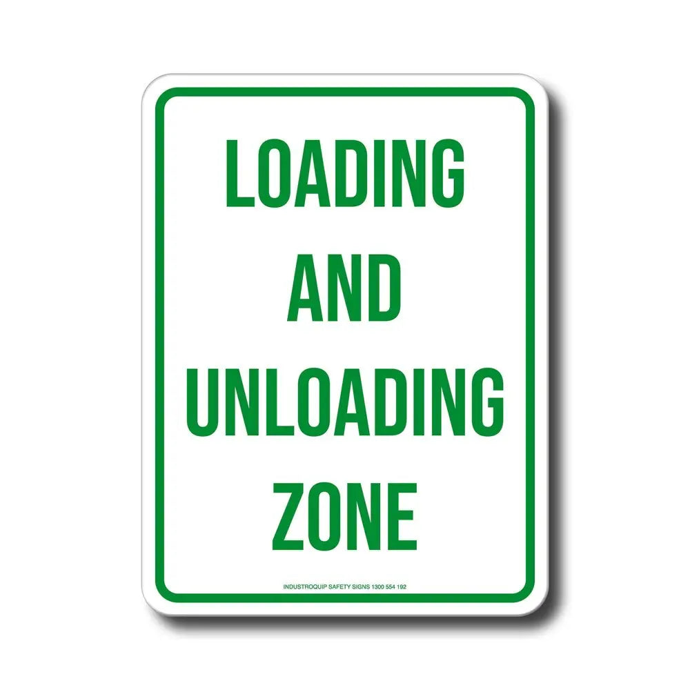 Notice Sign - Loading and Unloading Zone Industroquip
