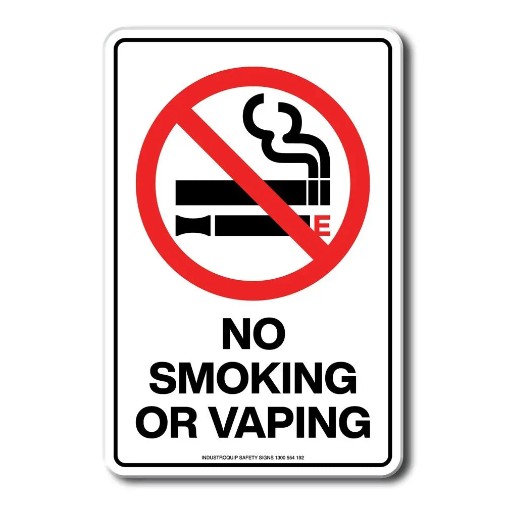 Prohibition Sign - No Smoking or Vaping Industroquip