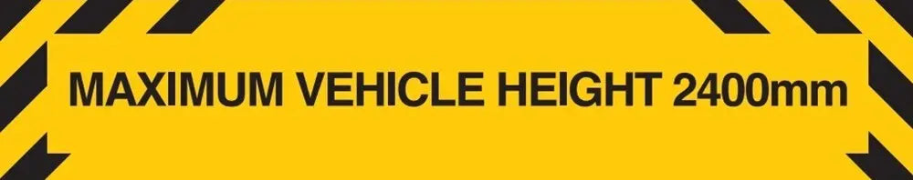 Max Clearance with Custom Text Sign Industro