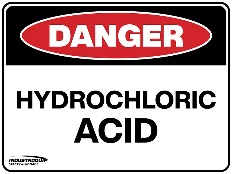 Danger Sign - Hydrochloric Acid Industroquip