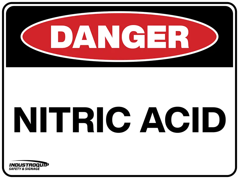 Danger Sign - Nitric Acid Industroquip