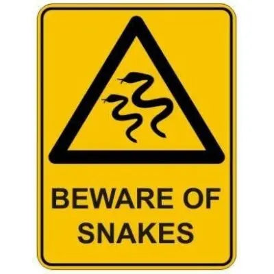 Hazard Sign - Beware Of Snakes Sign Industroquip
