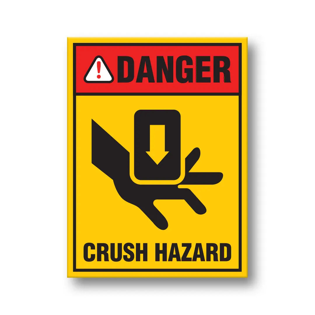 Crush Hazard Stickers - Pack of 10 Industro