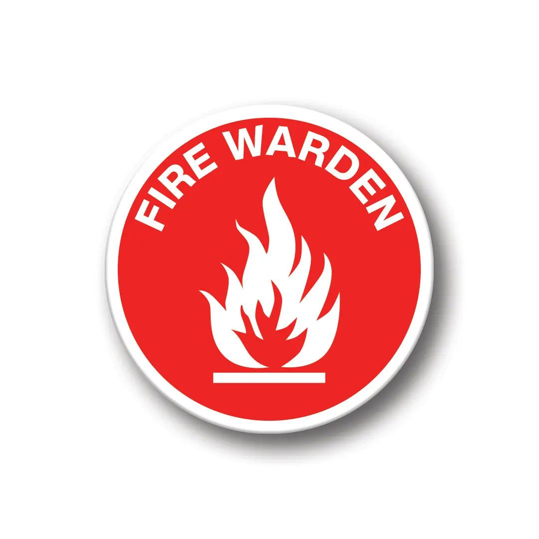 Fire Warden Stickers - Pack of 10 Industroquip