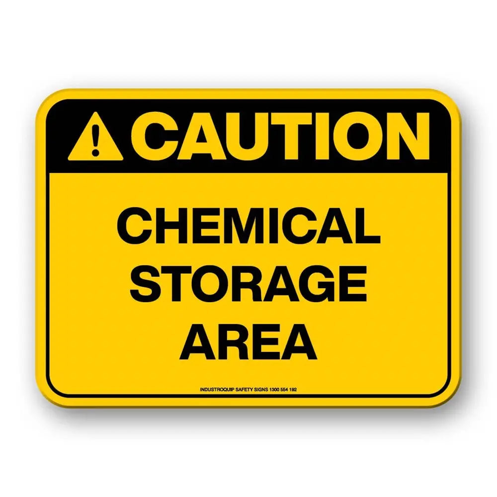 Caution Sign - Chemical Storage Area Industroquip