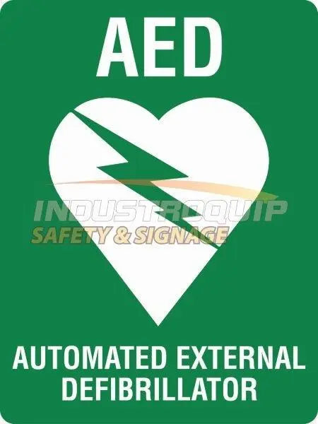 AED Defib Safety Sign Industroquip
