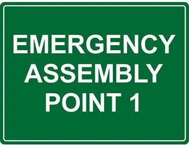 Emergency Assembly Point Number 1 Sign Industroquip