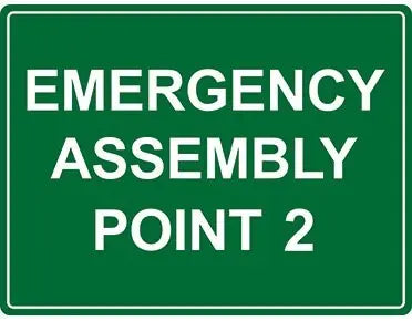 Emergency Assembly Point Number 2 Sign Industroquip