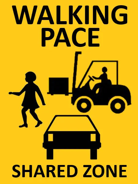 Shared Zone Safety Sign - 600 x 450 Industroquip