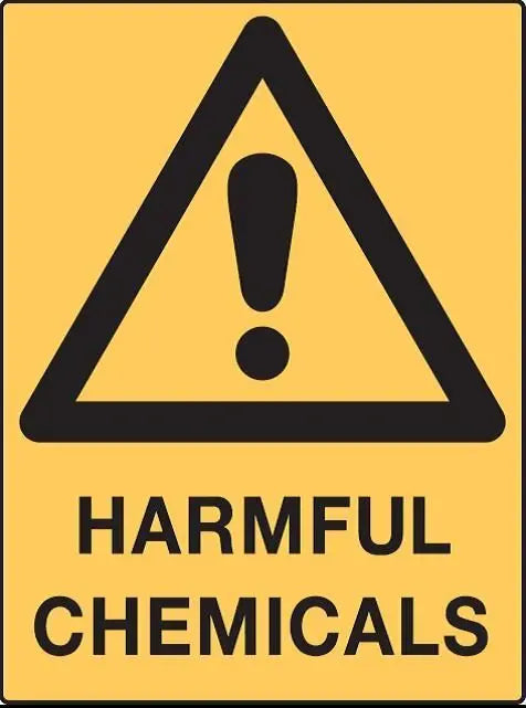 Hazard Sign - Harmful Chemicals | AS/NZS 1319 Safety Signs | Industro Australia