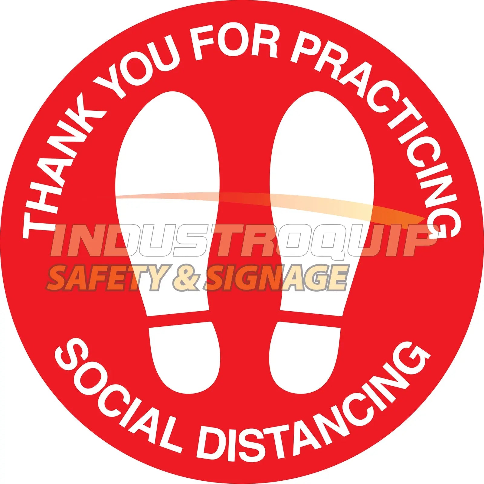 Social Distancing Floor Marking Stickers / Decals (Pack of 5) Industroquip