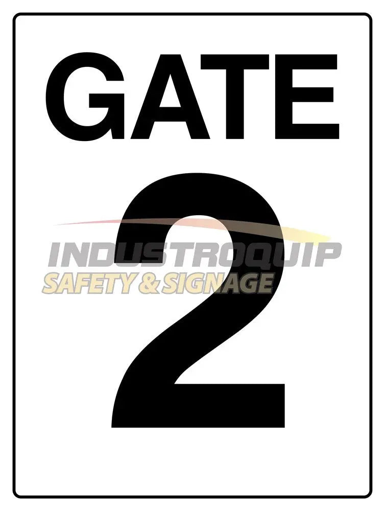 Gate 2 Construction Site Gate Signs Industroquip