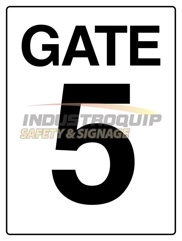 Gate 5 Construction Site Gate Signs Industroquip