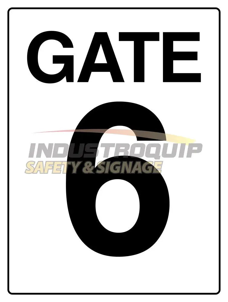 Gate 6 Construction Site Gate Signs Industroquip