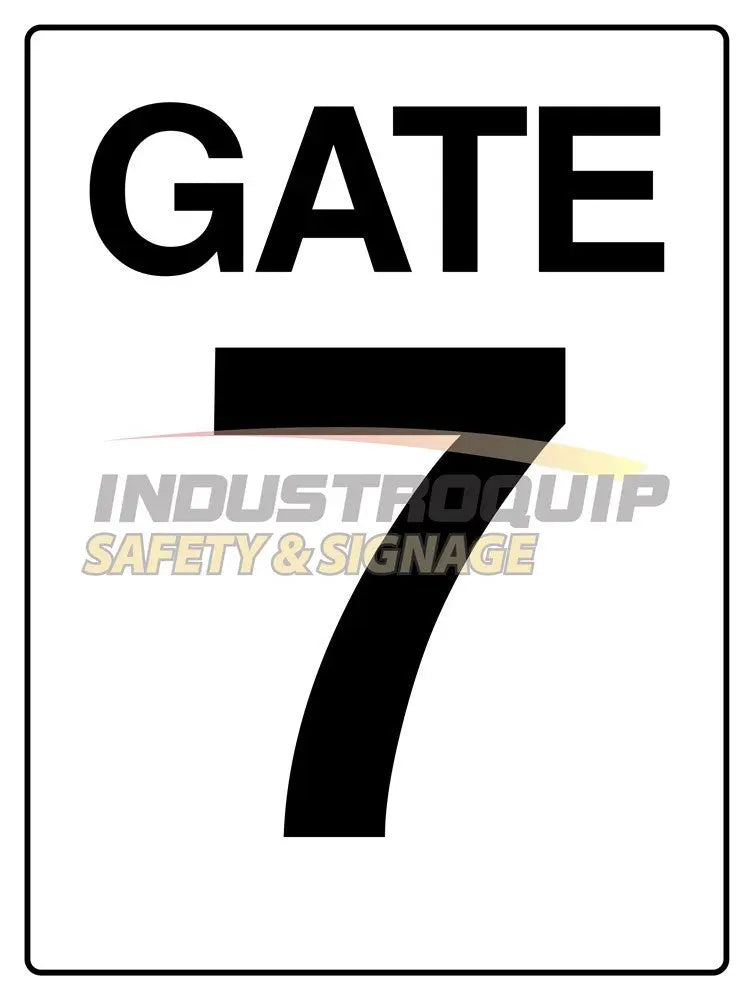 Gate 7 Construction Site Gate Signs Industroquip