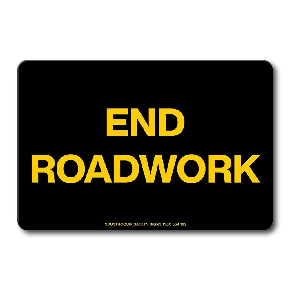 Swing Stand Sign Only - End Roadwork Nightwork Industroquip