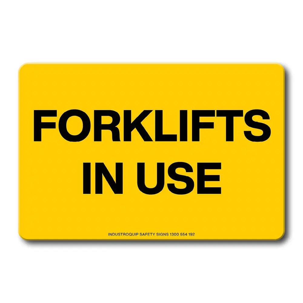 Swing Stand Sign Only - Forklifts In Use Industroquip