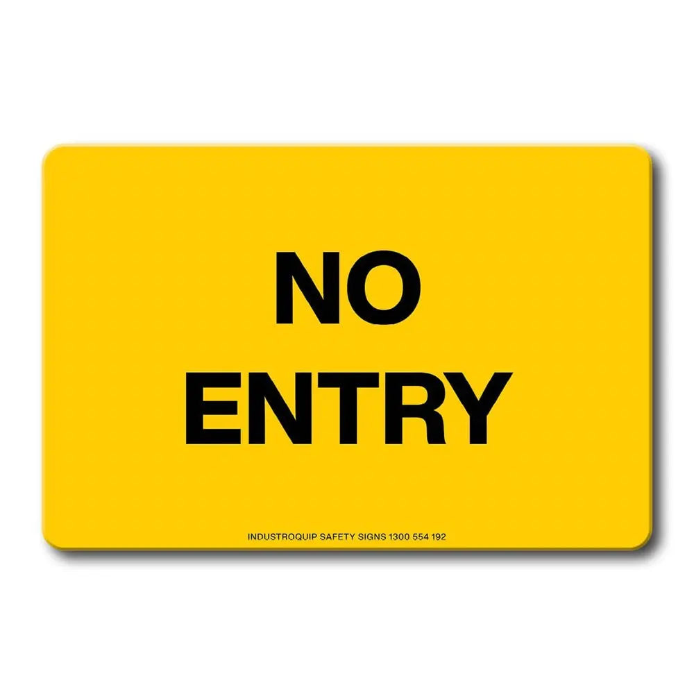 Swing Stand Sign Only - No Entry Industroquip
