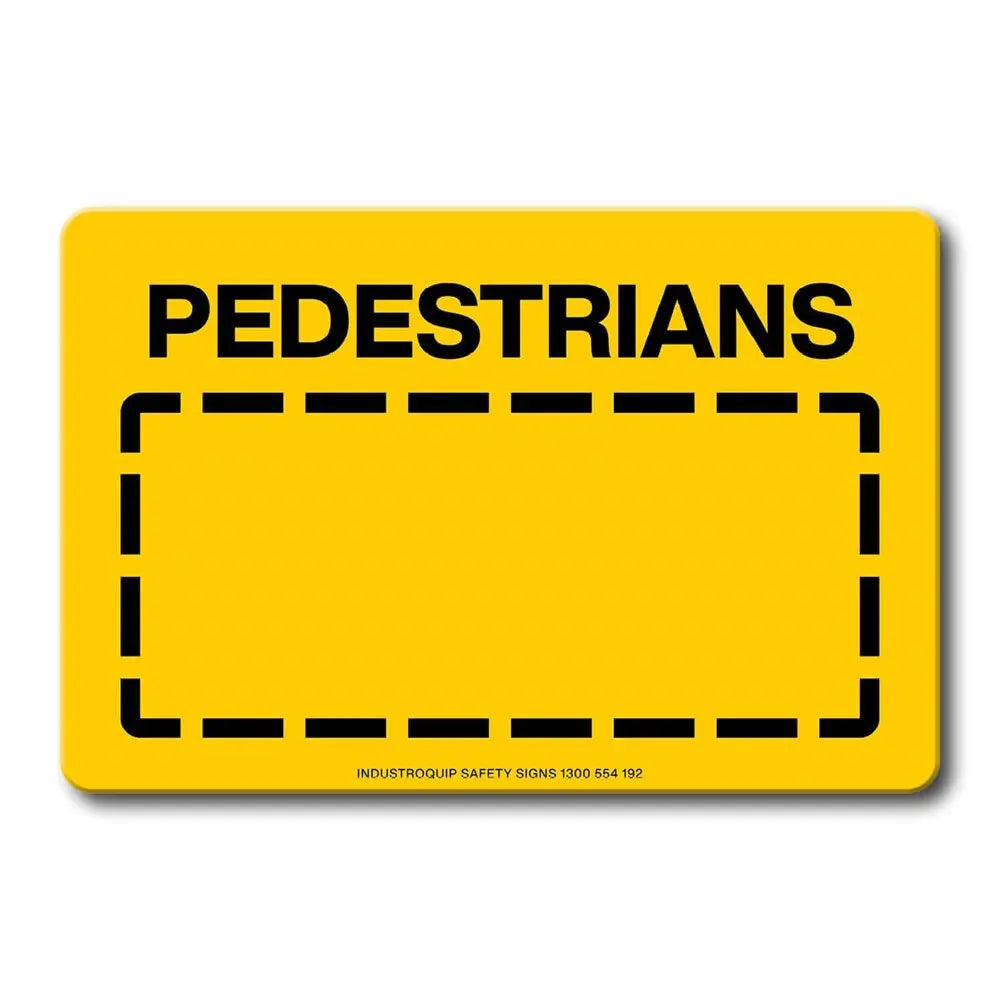 Swing Stand Sign Only - Pedestrians Industroquip