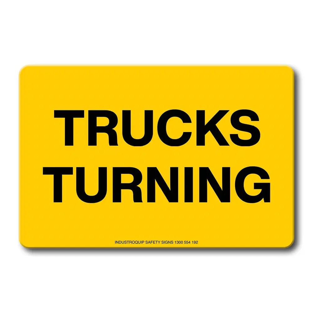 Swing Stand Sign Only - Trucks Turning Industroquip