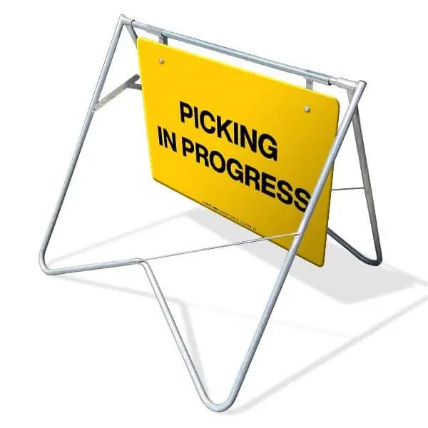 Swing Stand & Sign - Picking In Progress Industroquip