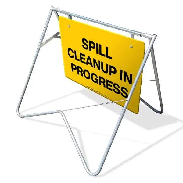 Swing Stand & Sign - Spill Cleanup In Progress Industroquip