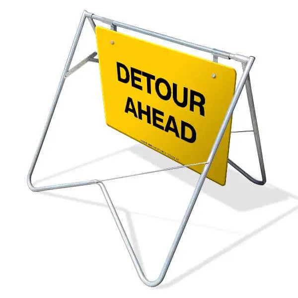 Swing Stand & Sign - Detour Ahead - 1200 x 900mm Industroquip