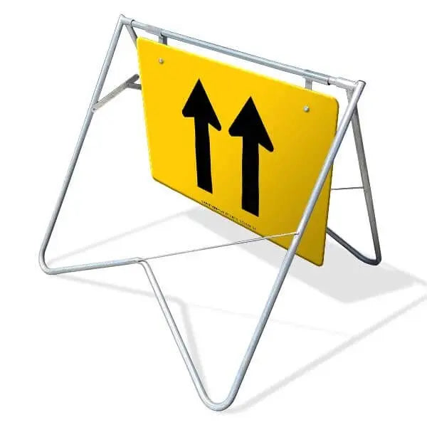 Swing Stand & Sign - 2 Lane Status Industroquiip